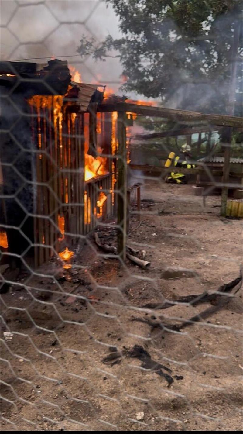 Der Schuppen wurde vor dem Brand in Nottensdorf als Hühnerstall genutzt.