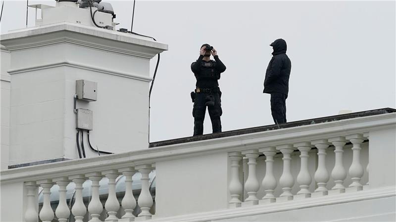Schüsse im Umfeld des Weißen Hauses Der Secret Service reagierte.
