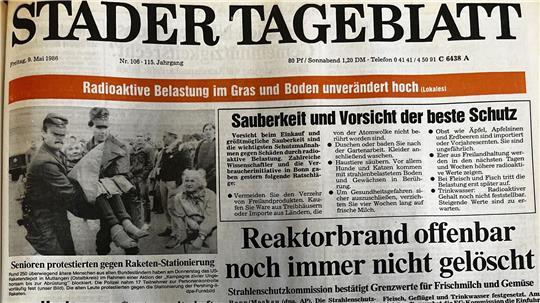 Der Servicekasten im TAGEBLATT vom 9. Mai 1986 ist ein Alptraum: Verzehr von Freilandprodukten vermeiden, nach der Gartenarbeit duschen und Kleidung waschen.