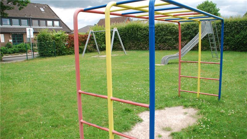 Der Spielplatz im Eichenweg benötigt eine Auffrischung.