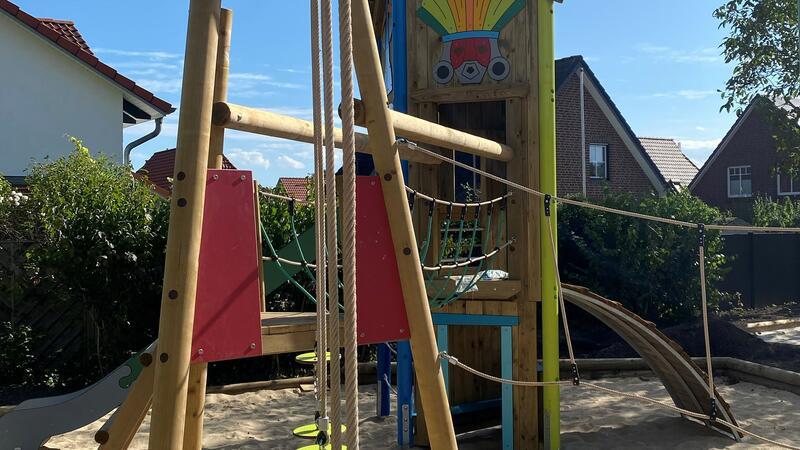 Der Spielplatz in der Lina-Meyer-Straße in Buxtehude wird am Sonnabend feierlich eingeweiht.