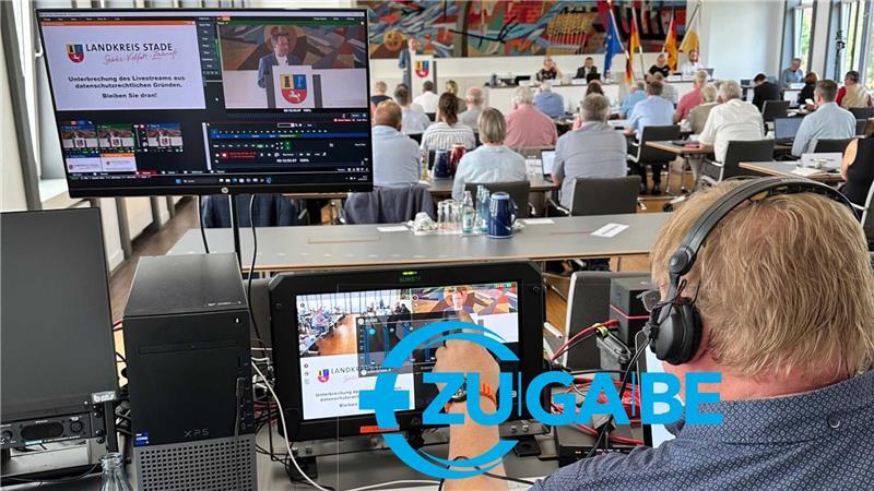 Der Stader Kreistag wird live übertragen. Ob die Aufzeichnungen später noch abrufbar sind, steht auf der Kippe.