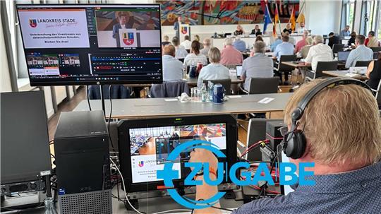 Der Stader Kreistag wird live übertragen. Ob die Aufzeichnungen später noch abrufbar sind, steht auf der Kippe.