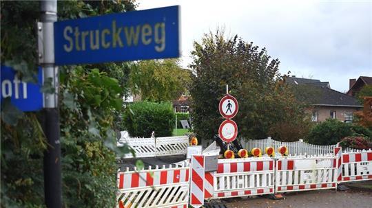 Der Struckweg ist Auslöser der Differenzen zwischen Anwohnern und der Gemeinde Jork.