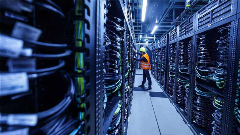 Merz nimmt schnellsten Computer Europas in Betrieb Der Supercomputer „Jupiter“ im Forschungszentrum Jülich ist von Bundeskanzler Friedrich Merz und NRW-Ministerpräsident Hendrik Wüst offiziell in Betrieb genommen worden (Archivbild).