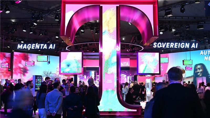 Der Telekom-Messestand beim MWC.