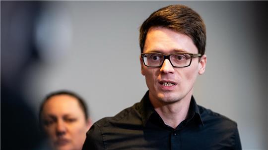 Der Thüringer Linksfraktionschef Christian Schaft spricht von einer „Zufallsmehrheit“. (Archivbild) 