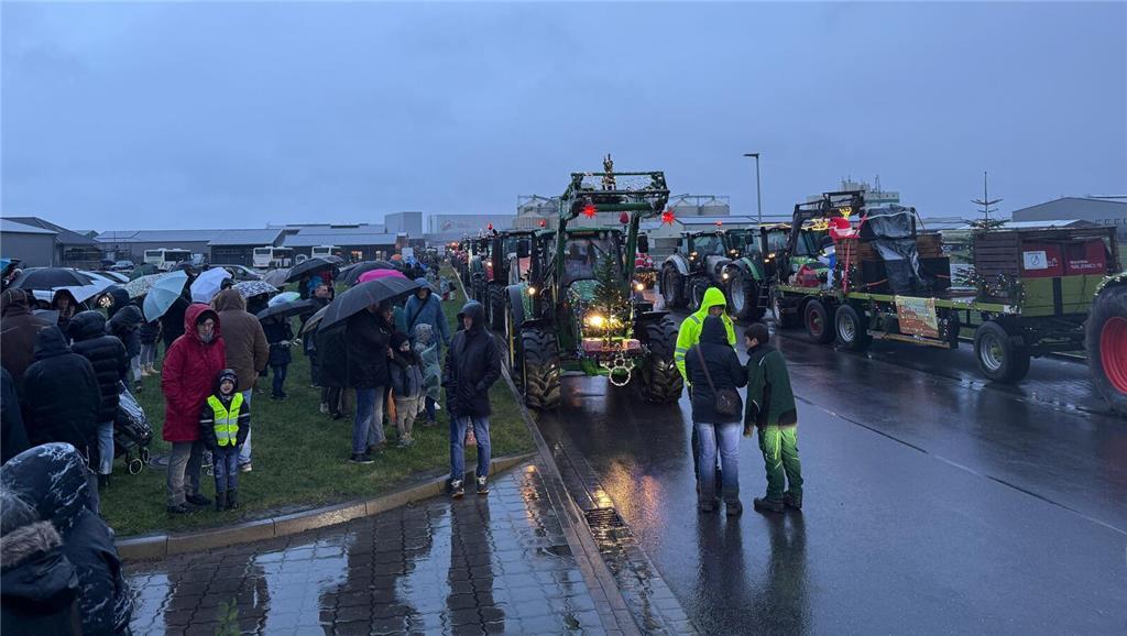 Der Trecker-Konvoi startet am Sonntag, 22. Dezember 2024, in Apensen.