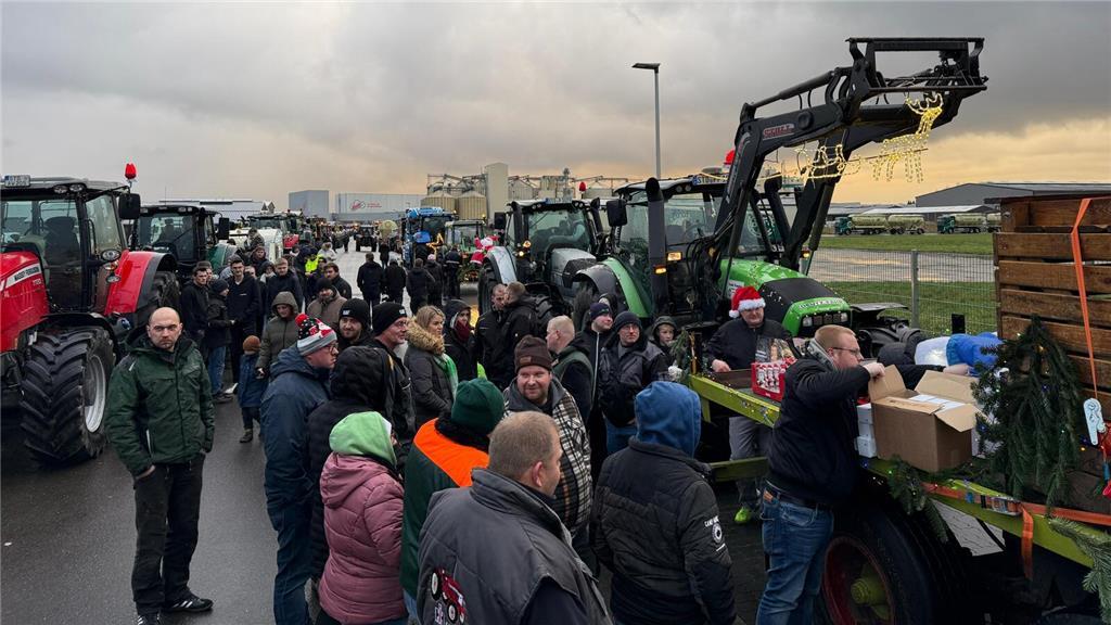 Der Trecker-Konvoi startet am Sonntag, 22. Dezember 2024, in Apensen.