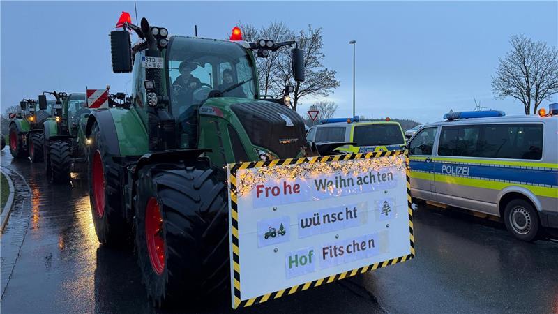 Der Treckerkonvoi fährt dieses Wochenende noch einmal los.