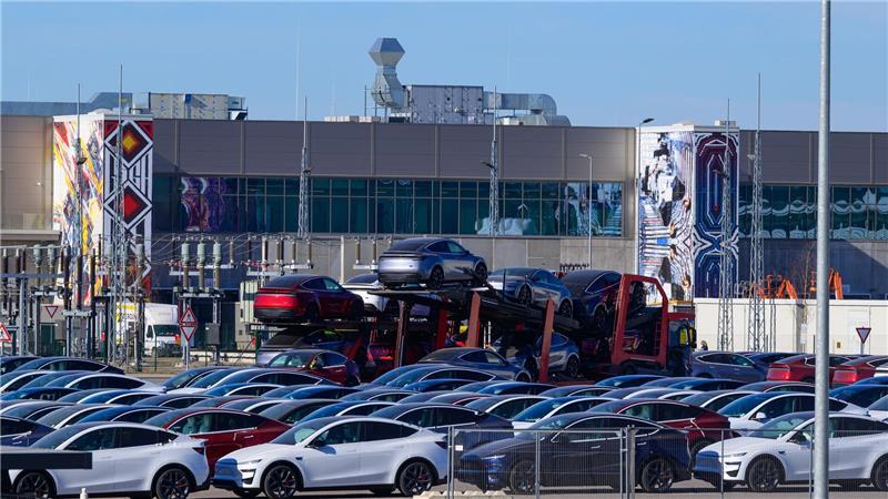 Der US-Elektroautobauer Tesla will die Zahl der Beschäftigten in seinem Werk in Grünheide erhöhen.(Archivbild)