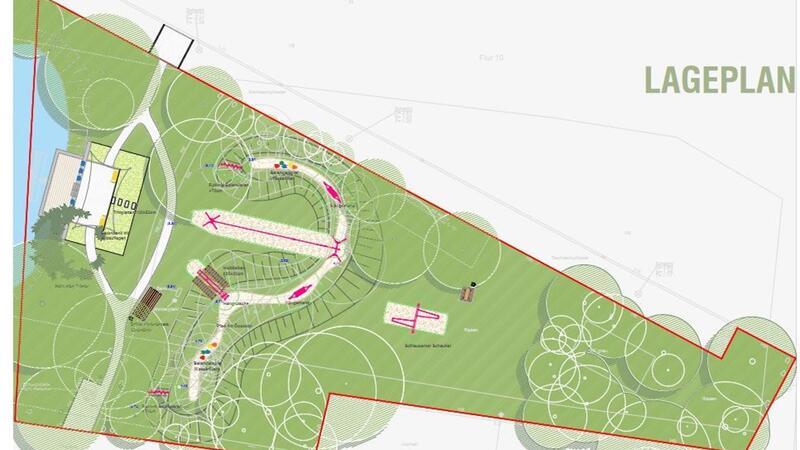 Der Ursprungsplan für den Freizeitplatz muss noch überarbeitet werden.