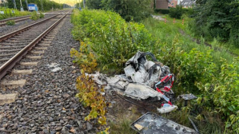 Der Verteilerkasten wurde durch den Brand zerstört.