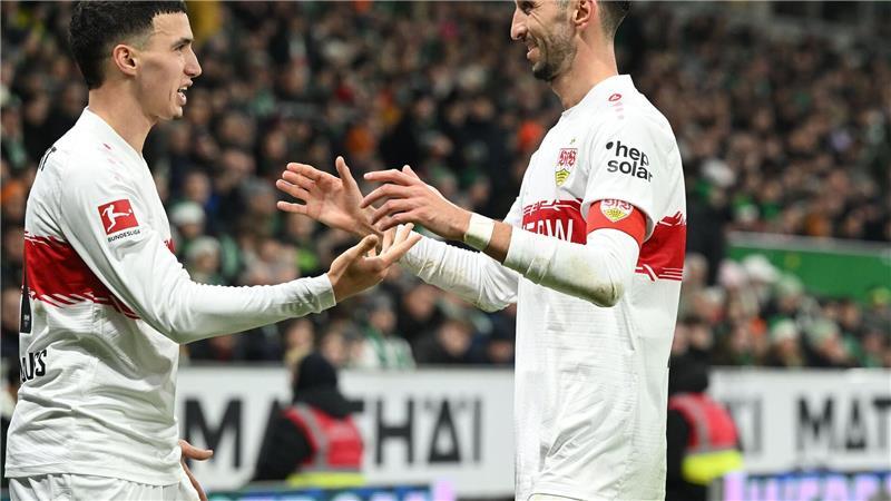 Stuttgart auch in der Liga wieder auf Kurs Der VfB Stuttgart bejubelte einen wichtigen Auswärtssieg.