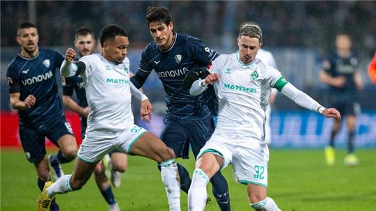 Der Vfl Bochum und der SV Werder Bremen trennten sich nach einem späten Bremer Ausgleichstreffer 1:1.