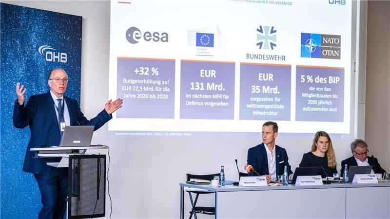 Der Vorstandsvorsitzende von OHB SE, Marco Fuchs, zeigte sich zufrieden mit den aktuellen Geschäftszahlen. 