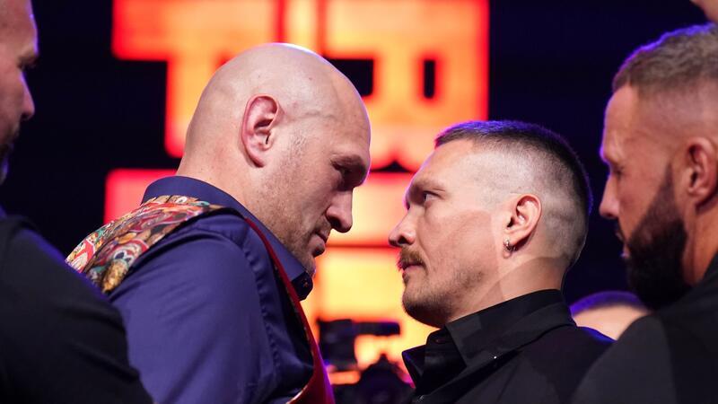 Der WM-Kampf zwischen Tyson Fury (l) und Alexander Usyk soll nun am 18. Mai in Saudi-Arabien stattfinden.