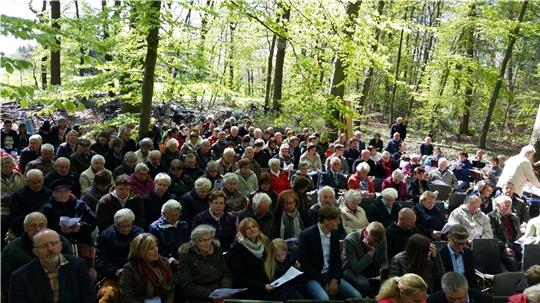Der Waldgottedienst ist bei den Kirchenmitgliedern besonders beliebt.