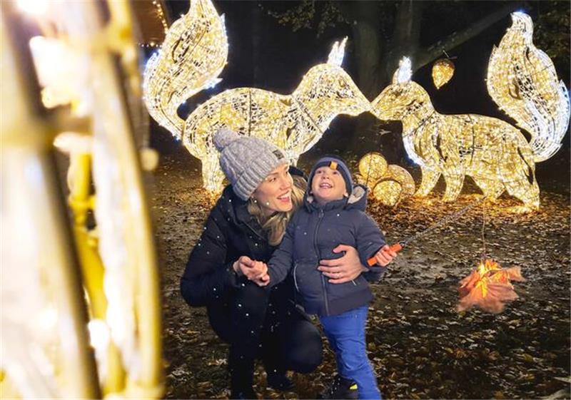 Der Wildpark Schwarze Berge im zauberhaften Lichterglanz von Lumagica.
