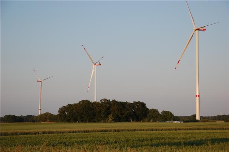 Windkraft an diesen zwei Standorten in Sauensiek? Der Windpark Regesbostel an der Grenze zu Sauensiek. Foto: Laudien