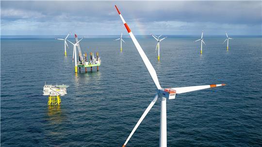 Der Windpark Riffgat liegt rund 15 Kilometer nördlich von Borkum. (Archivbild) 