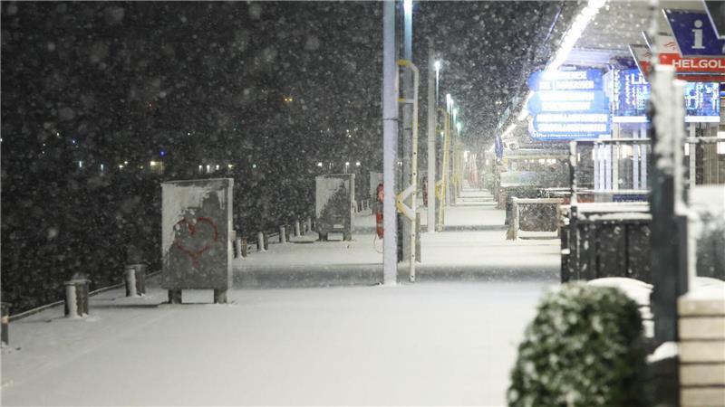 Der Winter gibt ein kurzes Gastspiel in Hamburg.