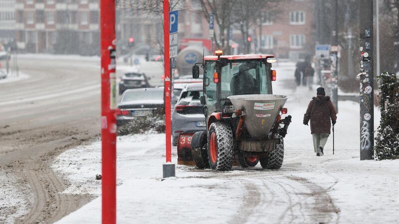 Der Winterdienst im Einsatz.