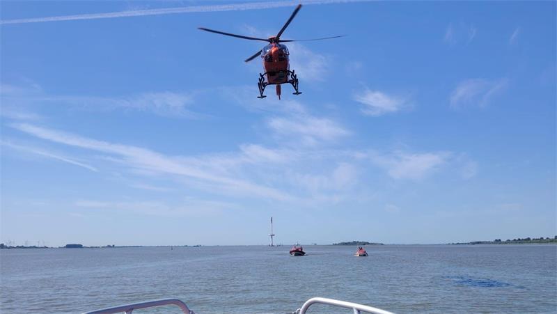 Der alarmierte Rettungshubschrauber „Christoph 29“ konnte kurze Zeit später wieder abdrehen.