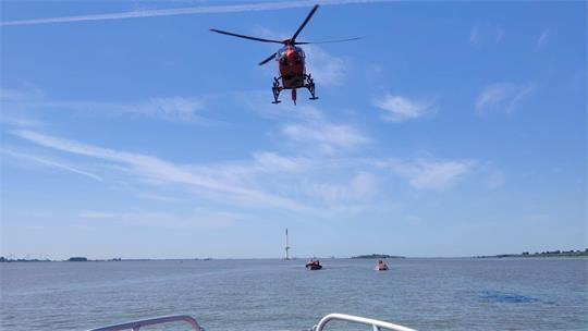 Der alarmierte Rettungshubschrauber „Christoph 29“ konnte kurze Zeit später wieder abdrehen.