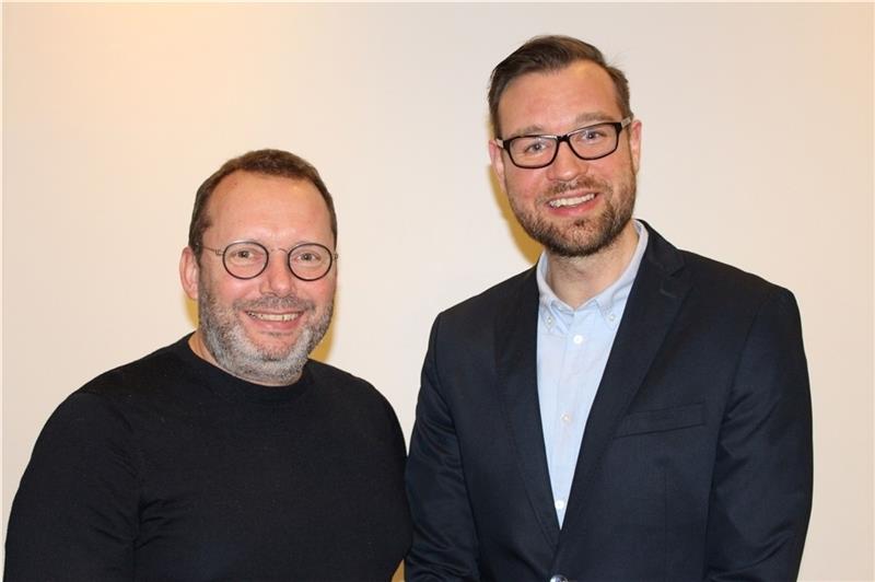 Der alte und der neue Vorstand des Altstadtvereins: Karsten Holst und Alexander Stüwe. Foto: Frank