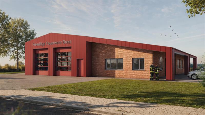 Der bevorzugte Entwurf der Feuerwehren: Eine Visualisierung der Variante „Feuerwehr überarbeitet“.