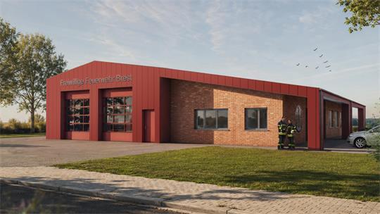 Der bevorzugte Entwurf der Feuerwehren: Eine Visualisierung der Variante „Feuerwehr überarbeitet“.