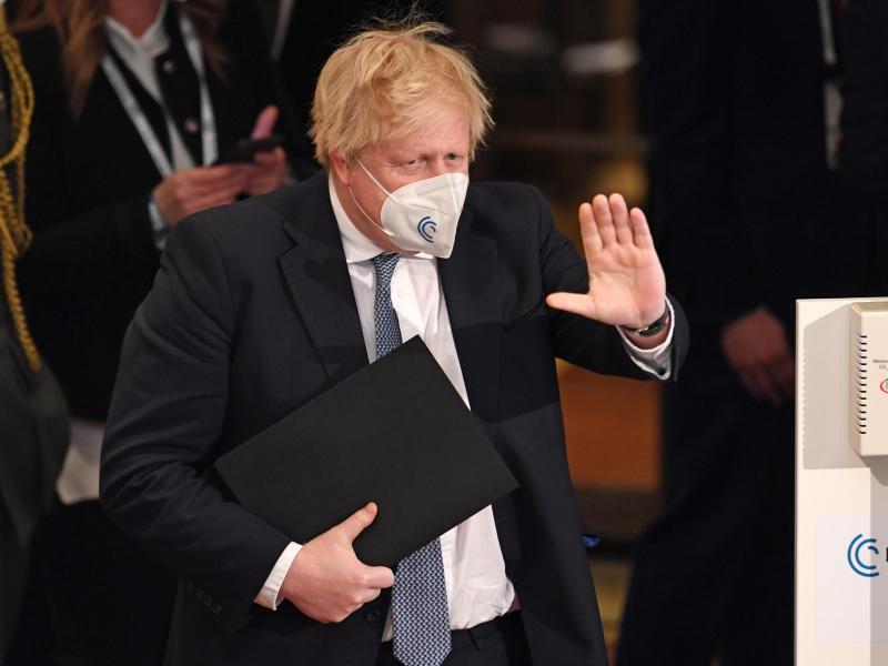 Der britische Premierminister Boris Johnson ist ebenfalls in München vor Ort. Foto: Tobias Hase/dpa