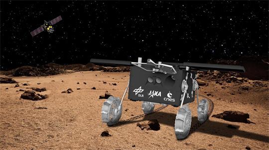 Der deutsch-französische Rover „Idefix“ soll 2029 auf dem Marsmond Phobos landen.