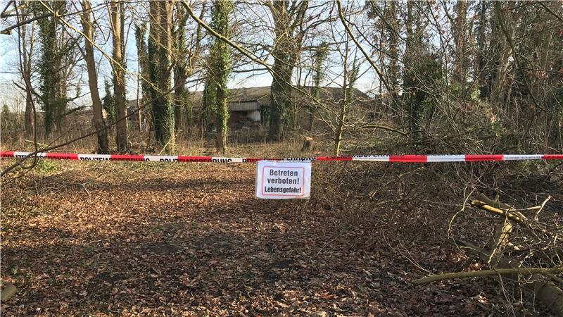 Combi-Markt kommt: Das sagen die Himmelpfortener zum Gerichtsurteil Der ehemalige Amtspark beim Steinmetzhaus wurde wegen Umsturzgefahr der Bäume gesperrt.