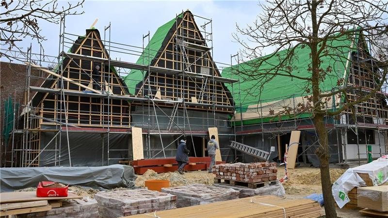 Der ehemalige Familia-Markt in Loxstedt-Siedewurt wird gerade zu einer Markthalle umgebaut.