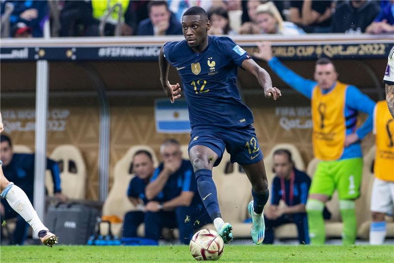 Kolo Muani könnte für Frankreich gegen DFB-Team spielen Der ehemalige Frankfurter Randal Kolo Muani im französischen Nationaltrikot.
