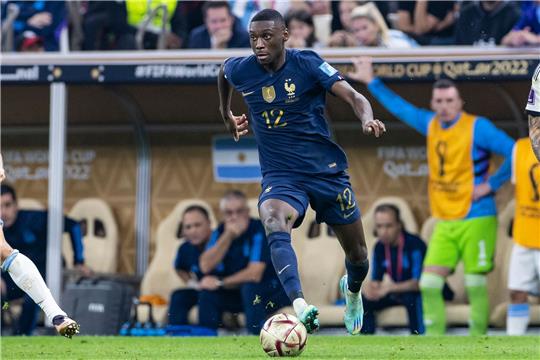 Der ehemalige Frankfurter Randal Kolo Muani im französischen Nationaltrikot.