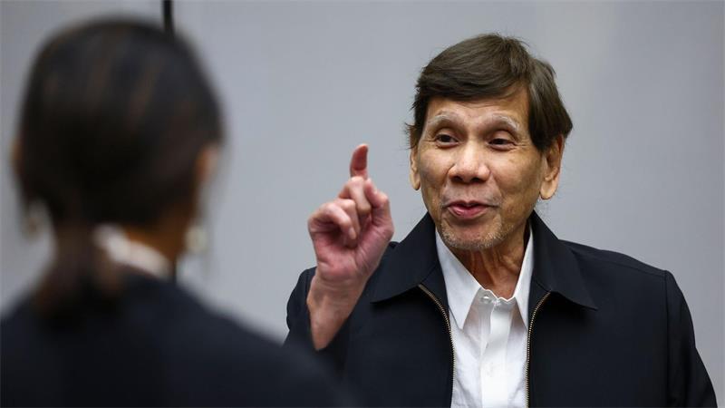 Der ehemalige philippinische Präsident Rodrigo Duterte steht in Den Haag vor Gericht.