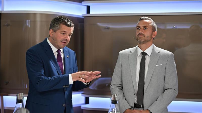 Der eine will Regierungschef bleiben, der andere will es werden: Sven Schulze und Ulrich Siegmund. (Archivbild)