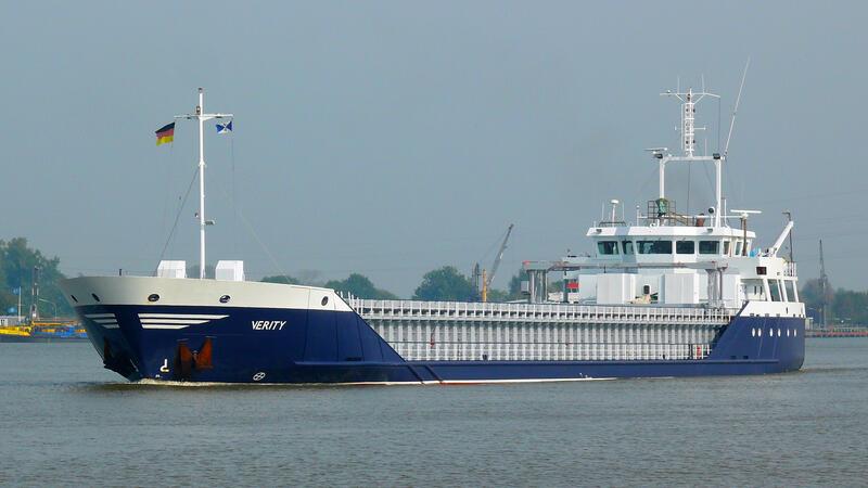 Der englische Frachter „Verity“ ist zwischen Helgoland und Langeoog nach einer Kollision gesunken.