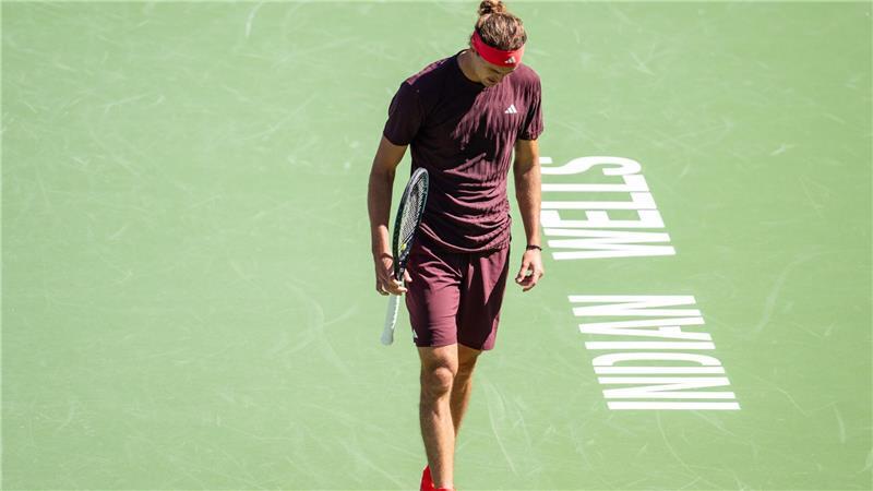 Der erste Auftritt in Indian Wells war für Alexander Zverev auch direkt der letzte.