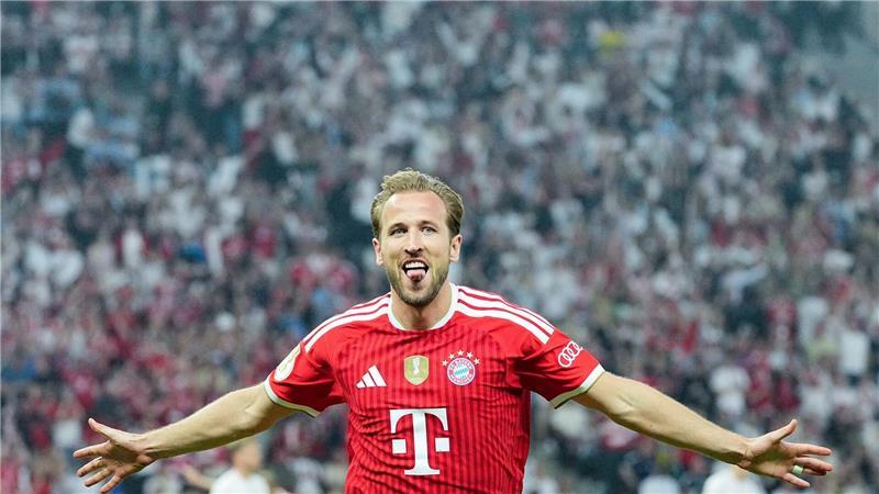 Der erste Streich beim Final-Hattrick: Harry Kane beim Torjubel nach dem 1:0.  