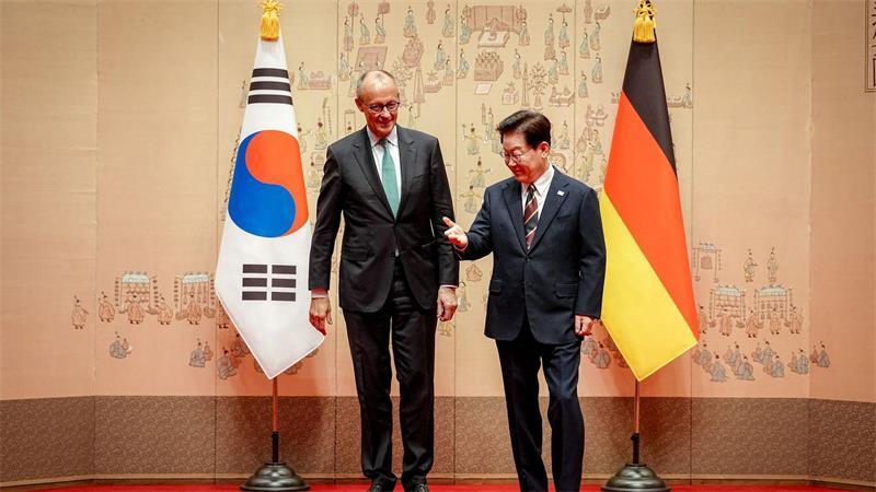 Der erste Termin des Kanzlers in Seoul ist beim Präsidenten.
