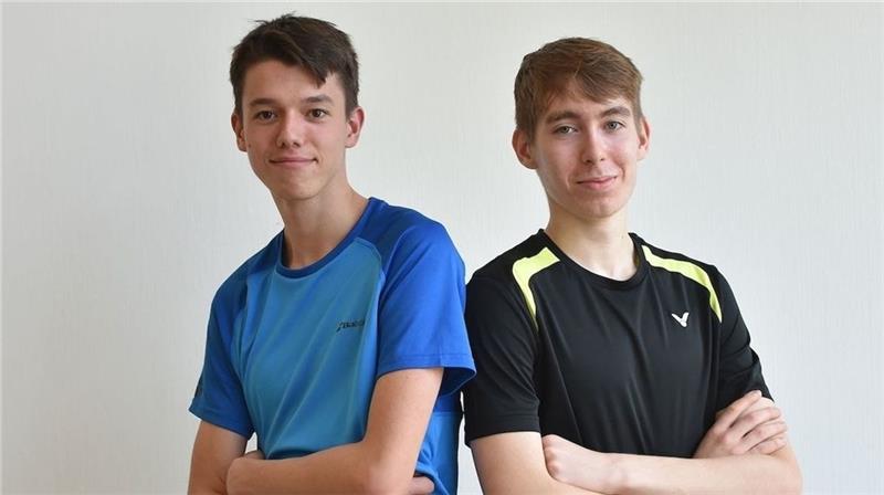 Der gebürtige Buxtehuder Kenneth Neumann (links) und Doppelpartner Jonathan Dresp. Foto: Claudia Pauli/Deutscher Badminton-Verband