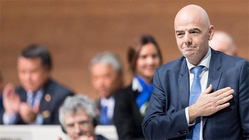 Revolte gegen Infantino: „Weltfußball braucht neue Führung“ Der große Moment für Gianni Infantino: Seine Wahl zum FIFA-Präsidenten 2016. (Archivbild)