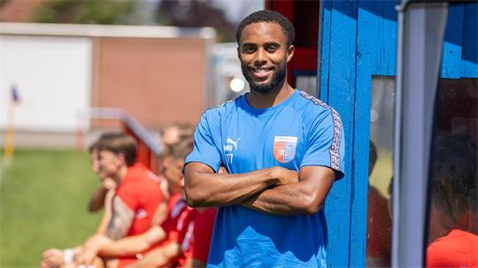 Der hochgelobte Neuzugang Dominique Ndure wurde im dritten Testspiel geschont.