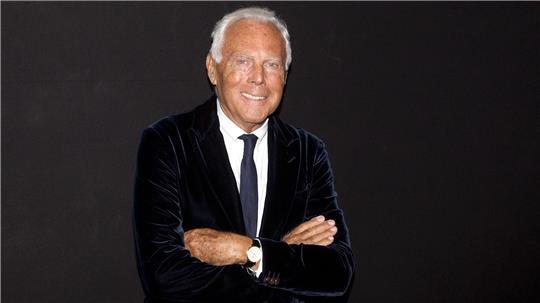 Der italienische Modedesigner Giorgio Armani.