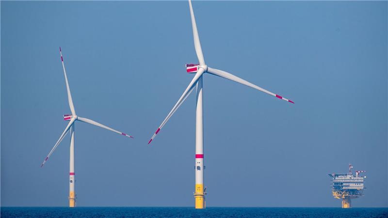 Der künftige Windpark Gennaker soll eine Leistung von 976,5 Megawatt haben. (Archivbild)