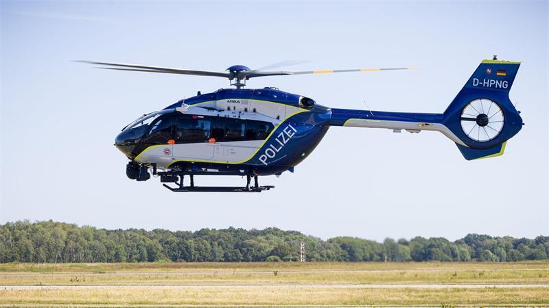 Der neue Hubschrauber der Polizeihubschrauberstaffel.
